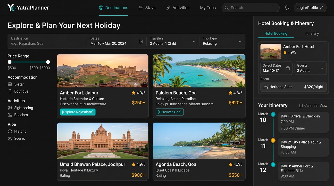 RoamFlow - Tour and Travel Planning Management System